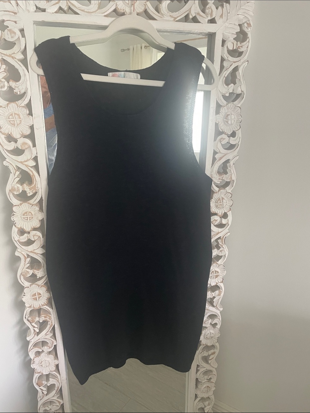 Free People Beach Black knit Sleeveless Mini Dress